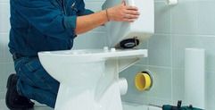 Монтаж унитаза напольного и подвесного в Москве